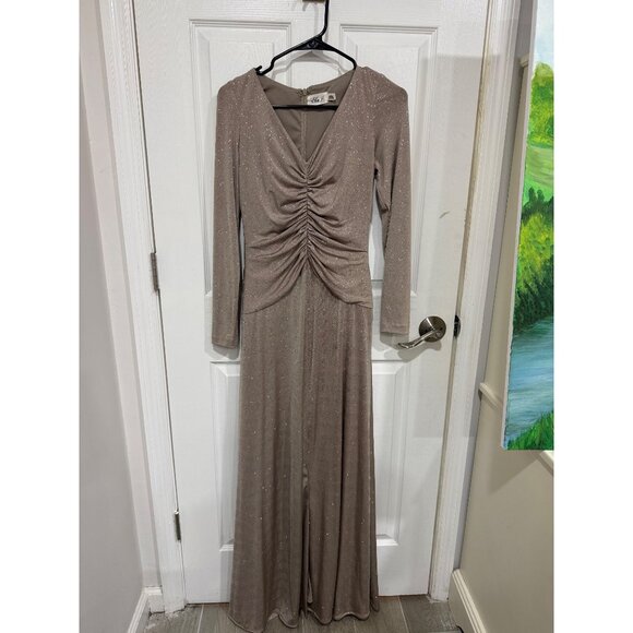 Eliza J women’s formal dress size 6 gold shimmer - Picture 1 of 4